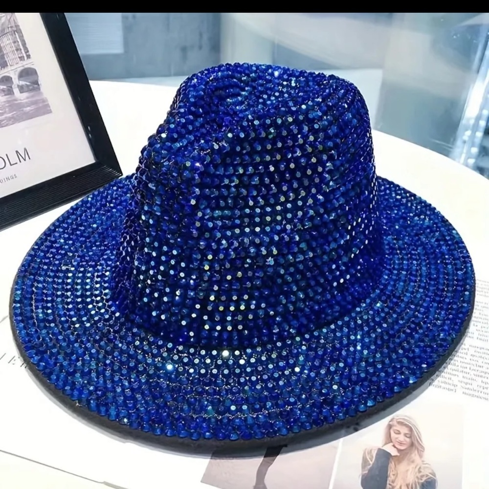 💙💙💙 NEW! Blue Rhinestone Hat 💙💙💙